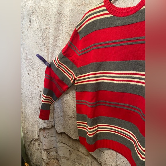 MENS Chaps Stripped Cotton Sweater - Picture 3 of 6